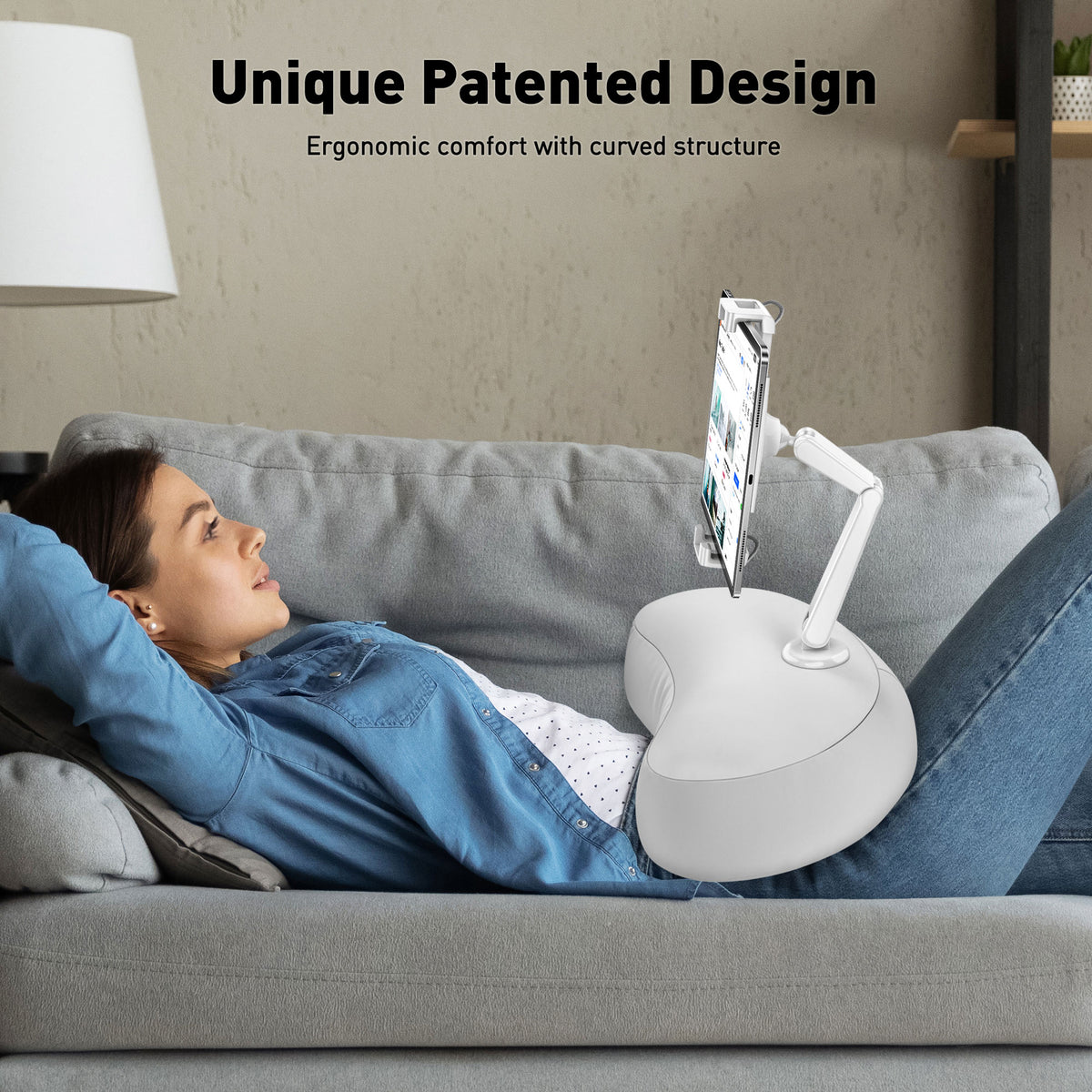 Tablet Pillow Holder for Bed (TH35G)