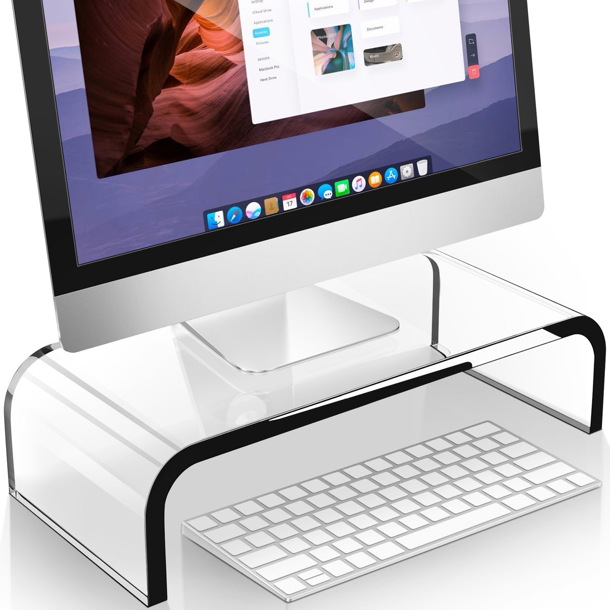 Acrylic Monitor Stand Riser (MS-203A) – AboveTEK.com