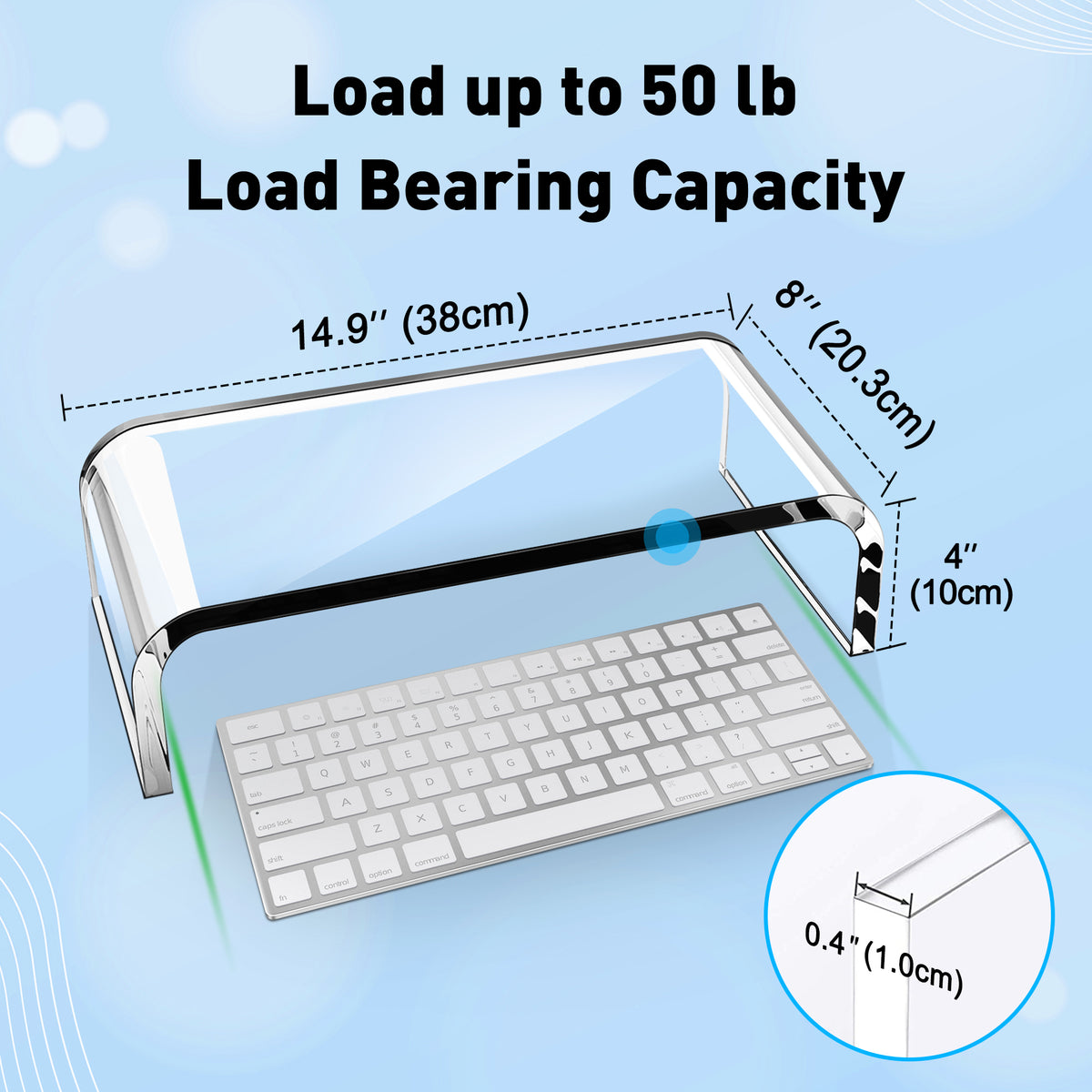 Acrylic Monitor Stand Riser (MS-203A) – AboveTEK.com