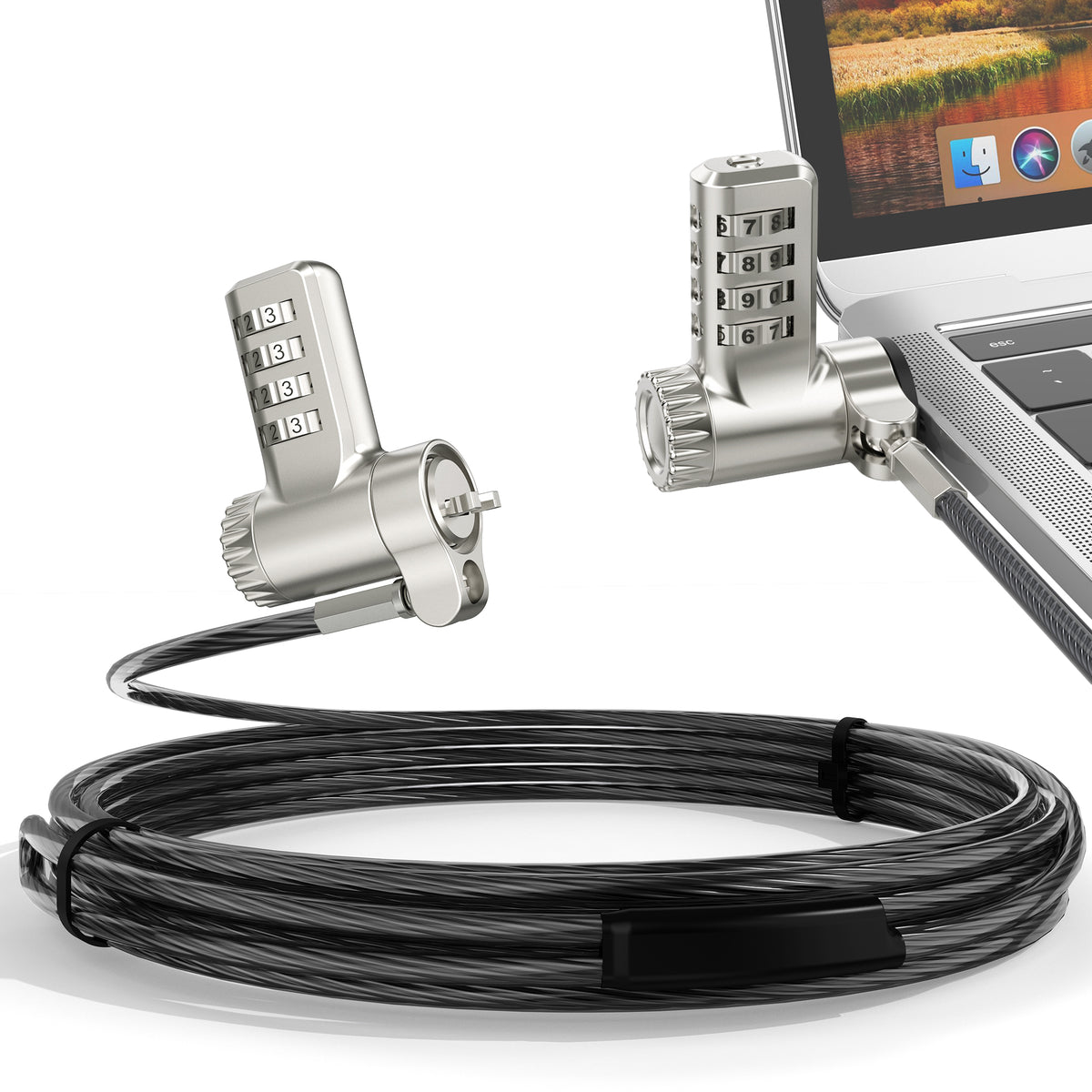 3-in-1 Universal Laptop Cable Lock (TL-280C) – AboveTEK.com